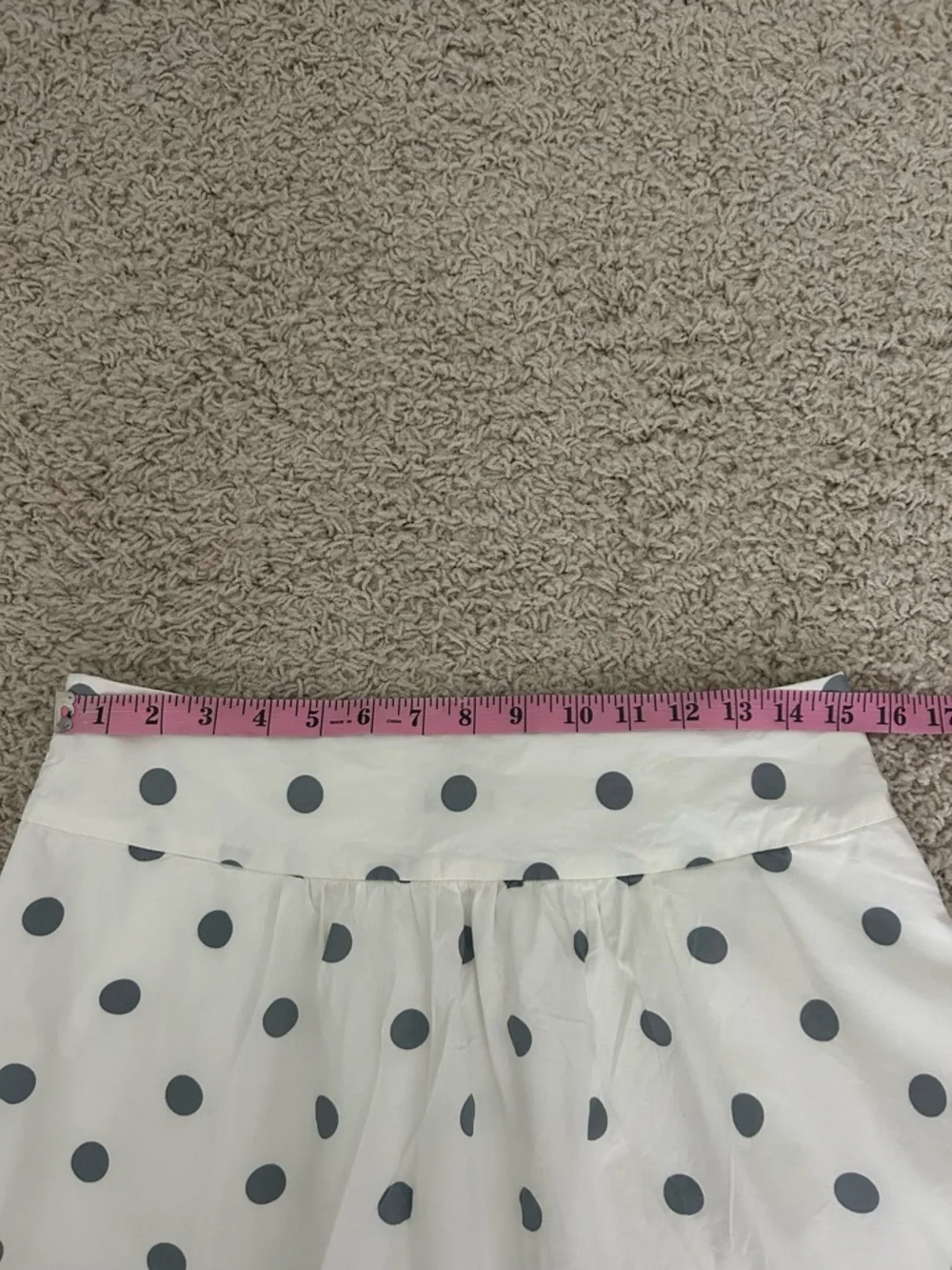 J.Crew polka dot a-line skirt